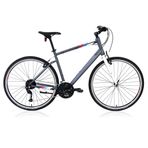 Carraro Sportive 327 V Fren 27 Vites 28 Jant 44 Kadro Mat Antrasit Gümüş Mavi Şehir Bisikleti