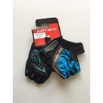 Carraro V7 B Siyah Mavi Kısa Parmak Eldiven