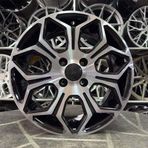 Carre 16 inç 4x100 Clio Getz İ20 Fiorino Siyah Elmas Kesim Jant Modeli (4 Adet)