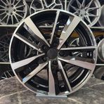 Carre 17 inç 5x100 Polo İbiza Taigo Egea Doblo Siyah Elmas Kesim Jant Modeli (4 Adet)