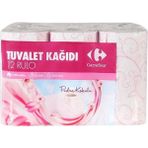 CarrefourSA Carrefour 3 Katlı Pudralı Tuvalet Kağıdı 12'li (6'li Paket)