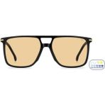 Carrera Erkek Güneş Gözlüğü - Kare Parlak Siyah Kemik Çerçeve Açık Kahverengi Fotokromik Cam %100 Uv Koruma 366/S 807Q6 59 - Çok Renkli