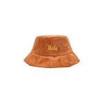 CARRIE Kahve Bucket-Kadife Nakışlı - Unisex Şapka, STANDART