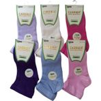 Carrier Plus Kadın Bambu Uzun Patik Çorap 6 Çift - Açık Pembe - 36 - 40
