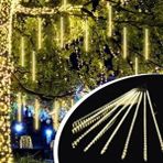 Çarşı Point 10'lu 45 cm Plastik Meteor LED USB 2m Kablo Sarı Renk Ağaç Işığı – Renk Değiştiren Asmalı Dekoratif Bahçe ve Dış Mekan Aydınlatması - Çok Renkli