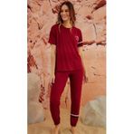 Çarşınet Kadın Kısa Kol Viskon Pijama Takımı