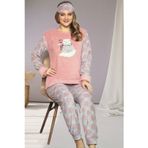 Çarşınet Kadın Pijama Takımı Kışlık Polar Peluş Welsoft