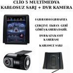 CarSmarT Clio 5 Tesl 6-64 GB + Kablosuz Sarj + Dvr Kaza Kayıt Android Carplay Multimedya