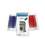 Carson MicroFlip 100 x 250 x LED ve UV ışıklı cep mikroskopu, aşağı açılan kaydırma tabanı ve akıllı telefon diskopu klipsi, 24 hazır böcek ve hayvan slaytıyla birlikte gelir (MP-250BUN)