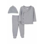 Carter's 1O967510 Mavi Layette Erkek Bebek 3'lü Alt Üst Set