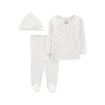 Carter's 1O970110 Gri Layette Bebek 3'lü Alt Üst Set