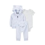 Carter's Erkek Bebek Mavi 3Lü Hırkalı