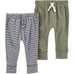 Carter's Erkek Bebek Pantolon Set 2'li Paket - Prematüre - Klasik - Çok Renkli