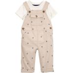 Carter's Erkek Bebek Salopet Set 2'li Paket - 18 Ay - Kahverengi