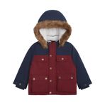 Carter's Erkek Bebek Sıcak Kış Parka Kapüşonlu Ceket, Lacivert, 24 Ay