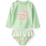 Carter's Kız Bebek Güneş Koruyucu Mayo Set 1U649810 - Yeşil - 6 Ay