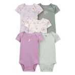 Carter's Kız Bebek Kısa Kollu Body 5'li Paket