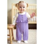 Carter's Kız Bebek Mor Salopet Set