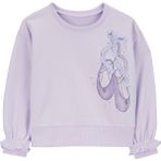 Carter's Kız Bebek Sweatshirt - Mor - 18 Ay