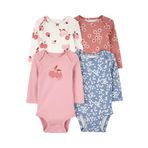 Carter's Kız Bebek Uzun Kollu Body Set 4'lü Paket