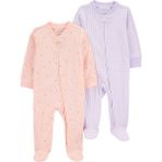 Carter's Layette Kız Bebek Uyku Tulumu Set 2'Li Paket - Çok Renkli - Prematüre