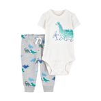 Carter's Mavi Erkek Bebek 2'li Body ve Pantolon Set