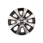 Cartex Hyundai I20 Troy 15'' Inç Gri - Siyah 4lü Set Jant Kapağı Çelik Jant Görünümlü