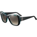 Cartier Emerald Gren Cat Eye Zümrüt Yeşil Siyah Gri Kedi Gözü Kadın Güneş Gözlüğü T8200936