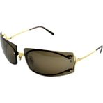 Cartier F Os Nc Brown Gold Kahverengi Altın Çerçevesiz Unısex Güneş Gözlüğü