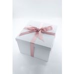 carton box Beyaz Boş Büyük Hediye Karton Kutu 27 X 27 X 19 Cm- 1049_gift - Büyük Hediyelik Pembe Kurdele