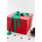 carton box Kırmızı Yılbaşı Lüks Büyük Hediye Kutusu 27x27x19 Cm | Sert, Boş Karton Kutu, Doğum Günü