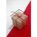 carton box Sevgililer Günü Kraft Kırmızı Kurdeleli Sert Karton Kahve Fincan Hediye Kutusu 10 Cm / No_1