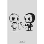 Cartoon Notebook: Matte Finish Cover, Diary, 6x9 120 Pages, Planner, Lined College Ruled Paper, Journal