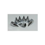 CarTube Sivri Bijon Kapağı - Krom Bijon Kapağı - Jant Bijon Kapağı - Bijon Kapağı - Araba Bijon Sivri 19mm