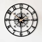 Cartvilla Morden Metal Duvar Saati, Oturma Odası, Yatak Odası, Ofis, Mutfak için, Ev ve Salon için Şık Duvar Saati, Tasarımcı Büyük Boy Modern (Stil -6, 50 cm)