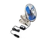 Carub 12 Volt Oto Vantilatör 10" Çakmak Fişli Mandallı Büyük Boy 30CM