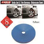 Carub 8 m Mavi Jant Kenarı Fitil Şerit