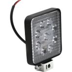 Carub 9 LED Kare Projektör Siyah Kasa