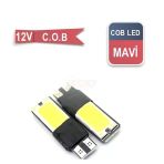 Carub Ampul 12V T-10 C.o.b Canbus Mavi