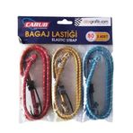 Carub Bagaj Lastiği 3'Lü Paket 6 Kancalı 90 Cm