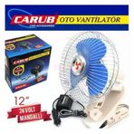 Carub Br6400405 24 Volt 12" Çakmak Fişli Mandallı Oto Vantilatör