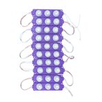 Carub Camlı Parmak Led Lamba 12v Mor Su Geçirmez 10'Lu 3m Bantlı