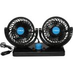 Carub Çift Fanlı Torpido Üstü 2 Kademeli 12 Volt Oto Vantilatör