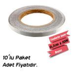 carub fosforlu bant beyaz 0,5 cm x 10 mt - Renkli