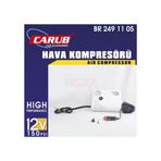 CARUB Hava Kompresörü Yassı 12V Beyaz