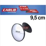 Carub İç Dikiz Aynası Vantuzlu Bombeli Yuvarlak Büyük 9.5 cm