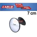 Carub İç Dikiz Aynası Vantuzlu Bombeli Yuvarlak Küçük 7 cm