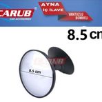Carub İç Dikiz Aynası Vantuzlu Bombeli Yuvarlak Orta 8.5 cm