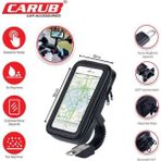 Carub Motosiklet Telefon Tutucu Kılıf – Su Geçirmez 360° Ayarlanabilir