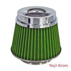 Carub Ses Ve Performans Arttırıcı Açık Hava Filtresi +6 Hp Yeşil Aparatlı Üniversal